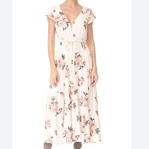 Free People “All I Got” Floral Maxi Dress - Cream and Pink